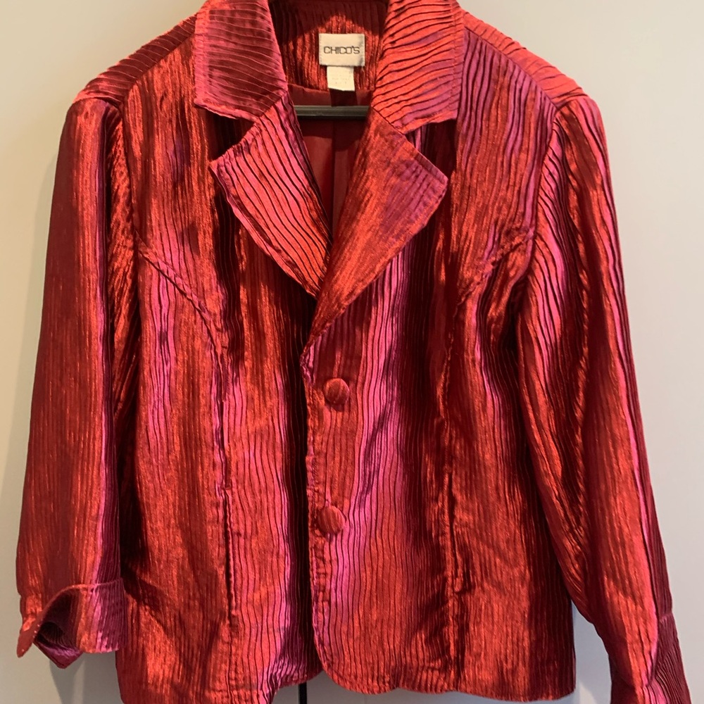 Chico’s maroon blazer - 1